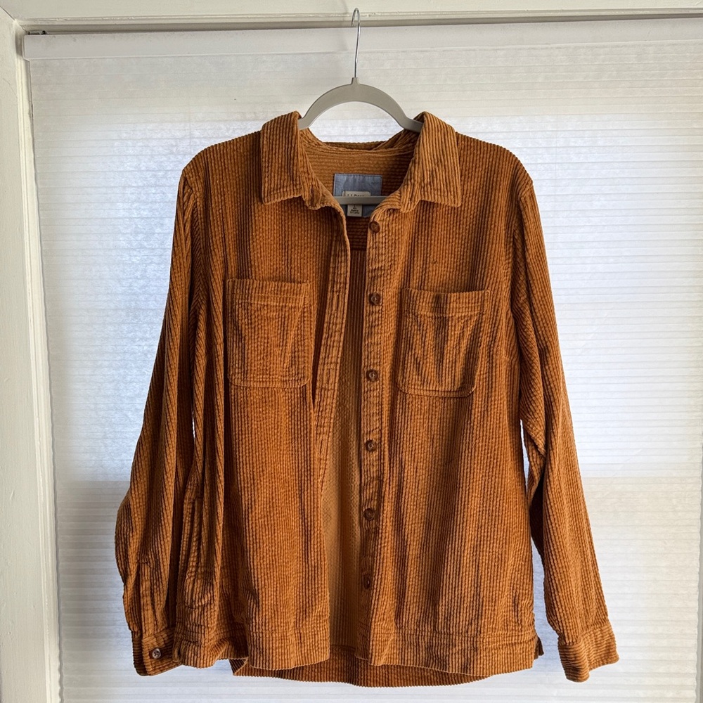 LL Bean Women's Comfort Corduroy Relaxed Shirt